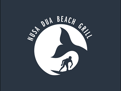 Logo Design for Beach Grill branding graphic design illustrator logo logo design logos logotype minimal logo nautical branding nautical logo surfing vector
