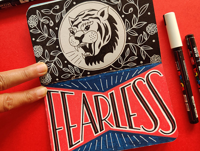 Fearless - Fresh Beginnings color design drawing illustration typography