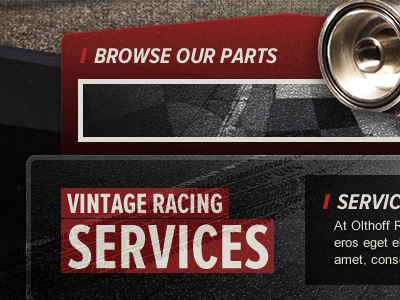 Vintage Racing Site adam adam doyle black cars design doyle racing red texture web web design