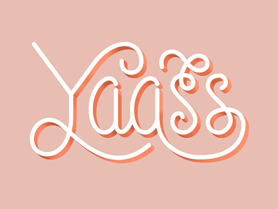 Yaass lettering typography