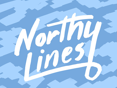 Northy Lines branding icon illustration lettering typography