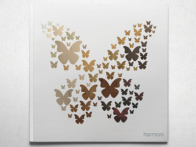 Harmoni Booklet book booklet clean butterfly collage hardcover modern print