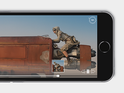 Movie Player Interface flat interface iphone movie player player ui uix video