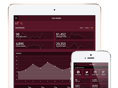 Backend Analytics backend css css3 frontend graphs mobile ui