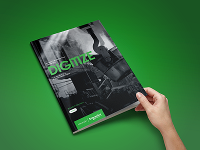Cover for Schneider Electric black and green black and white branding cover green logo minimal photography photoshop typography xd design