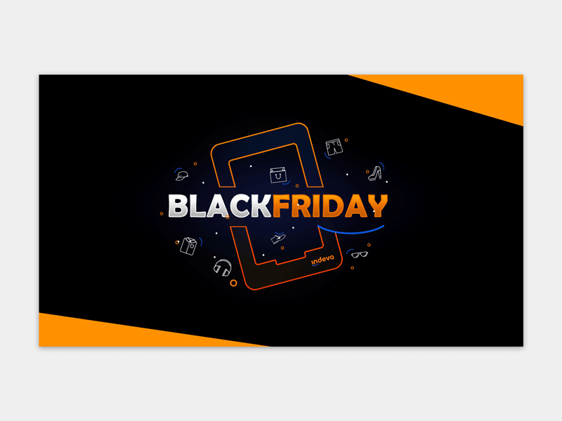 Brand 'BlackFriday Indeva' black black white black and red black friday friday illustrator indeva orange photoshop