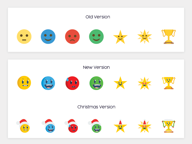 Emojis Redesign - Indeva App app christmas emoji emojis illustrator illustrator draw indeva redesign vector