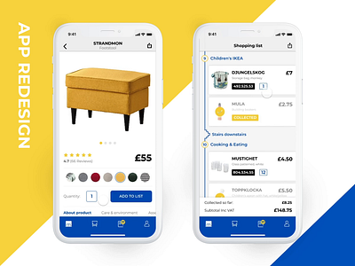 IKEA app redesign animation app redesign furniture furniture store ikea app invision studio online shopping sketch store app