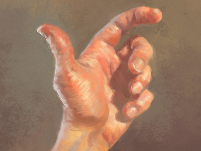 Hand Study color color palette digital painting hand illustration painting study
