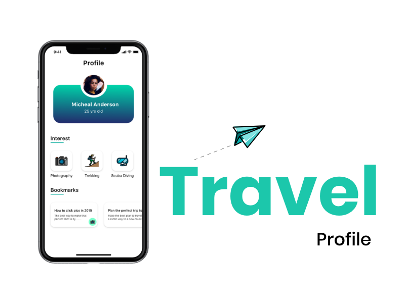 Travel Profile page by Ajit Marshall on Dribbble