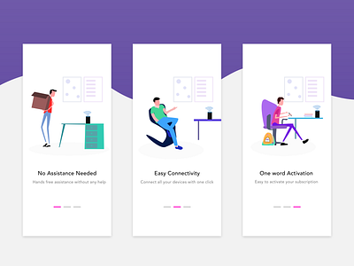 Onboarding Screens adobe xd app design design illustration illustration art ios on boarding ui ux uxd