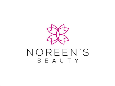 Noreen's Beauty beauty beauty product beauty salon branding cosmetic logo design elegant icon logo logodesign luxury minimal minimalist product retail skin skin care vector
