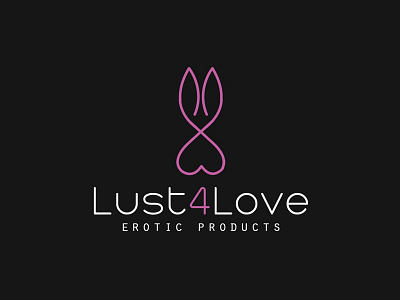 Lust4Love branding design elegant erotic icon illustrator lineart logo logodesign love luxury minimal minimalist partner photoshop rabbit logo sexy vector