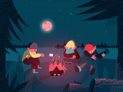 Campfire aftereffects animation course illustration motion design motion design school motion graphics