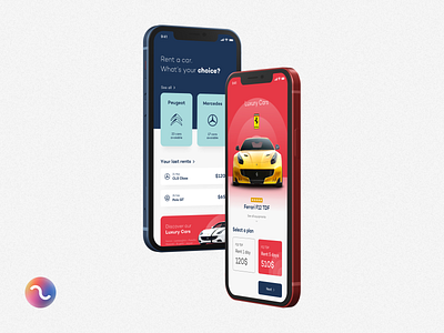 Car Rent App Mockup