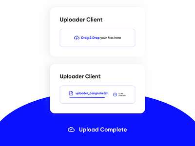 Uploader Client Design - Daily UI 031