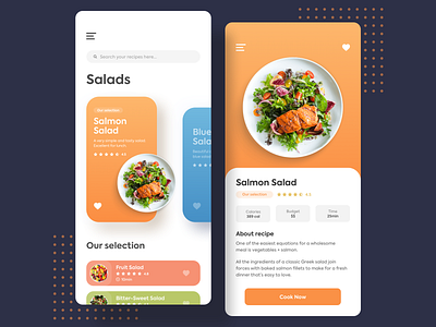 Recipe Design - Daily UI 040 by Alberto Colopi on Dribbble