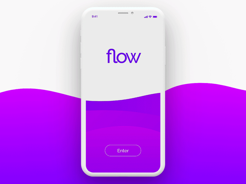 Flow iPhoneX | Adobe Xd adobe xd animation app branding clean design flat ios iphone iphonex mobile ui ux vector web