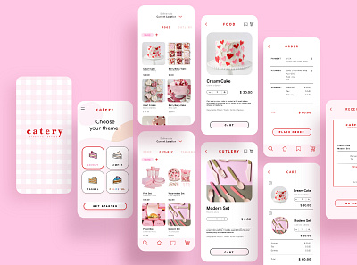 Catery branding catering design food mobile ui uidesign ux uxdesign