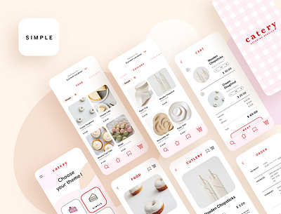 Simple branding catering design food graphic designer illustration mobile ui ux uxuidesign