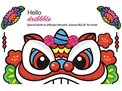 Hello Dribbble! debut dribbble hello illustration invite new player vector