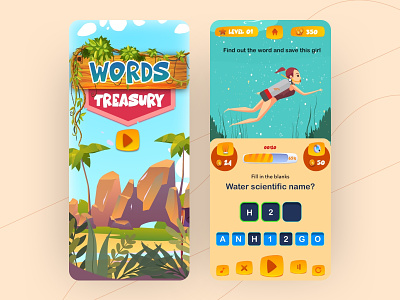 Game Design Character - Mobile UI animation branding dashboard design game art games gameui gaming illustration interface iphonex landingpage mobile onboarding playful points popup prototype typography vector