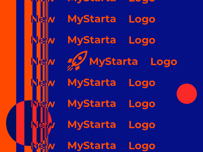Mystarta new logo 2 branding color design illustration logo typography