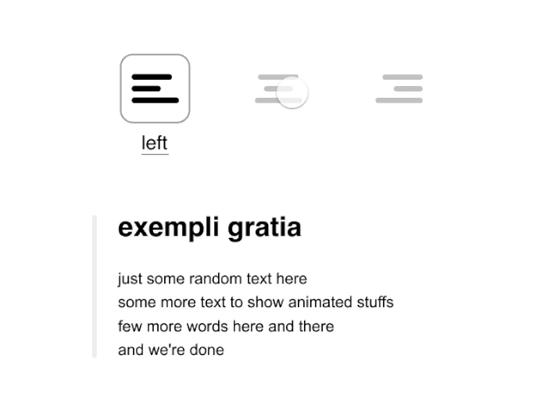 Text Alignment Animation alignment animation motion text text design ui