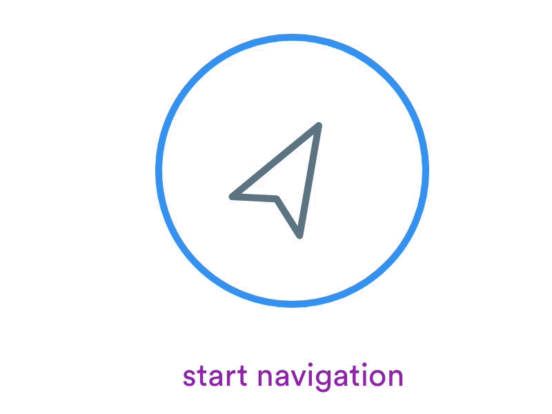 Navigation Icon Animation animation design icon location motion navigation ui
