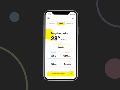 Weather App Concept app design ui ux weather app weather forecast