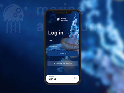 Log In UI apple blur branding design ios iphone x log in signup ui ux