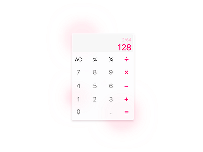 Calculator 004 calculator dailyui gaussian pink