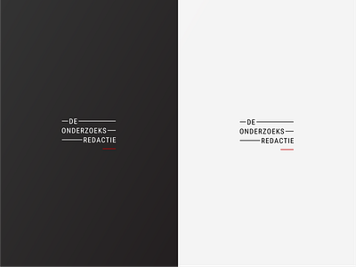 De Onderzoeksredactie logo design design joostvansandick journalism logo minimal vector