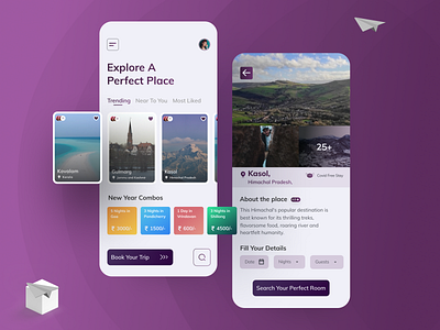 App for Finding Perfect Vacation Place #conceptDesign appdesign appdesigner behance colors design graphicdesign graphicsdesign illustraion mobileapp mobileapplication travel app typogaphy ui uidesign uiux ux ux design uxdesign webdesign website design