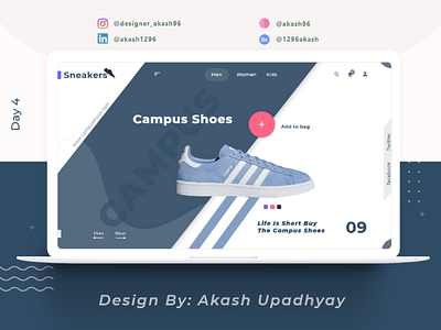 Life is Short... Buy the CAMPUS SHOES... animation app appdesign behance branding colors design designer dribbble flat graphics graphicsdesign illustration illustrator typography ui uidesign ux uxdesign website