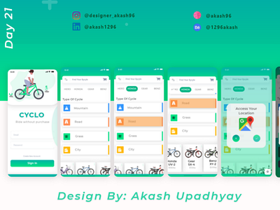 CYCLO 🚴: Ride without pollution (on rent basis) animation app appdesign behance branding colors design dribbble graphicsdesign hiring illustration illustrator product ui uidesign user experience user interface ux uxdesign website