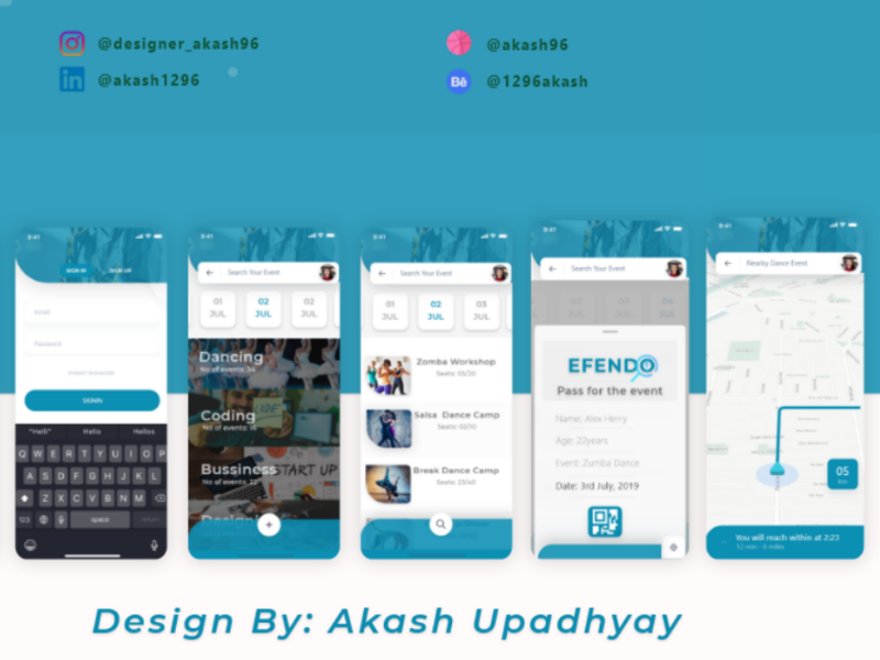 EFENDO: finding events around you. website uxdesign ux user interface user experience uidesign ui illustrator illustration hiring graphicsdesign dribbble design colors branding product behance appdesign app animation
