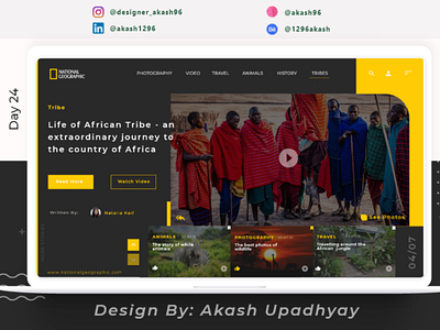 National Geographic Website Redesign animation app appdesign behance branding colors design dribbble graphicsdesign illustration illustrator product ui uidesign user experience user interface ux uxdesign web design website