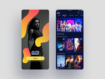 Movie app design by Tina on Dribbble