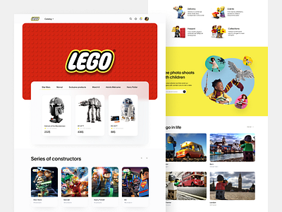 Redesign of the Lego website