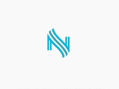 Letter N monogram logo design letter line logo monogram