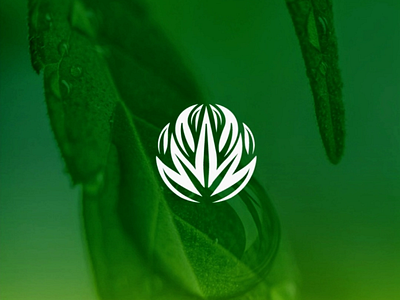 Canna logo mark cannabis circle design greenark logo medical pharma