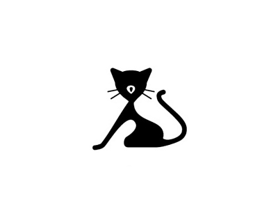 Black cat black black cat cat design elegant fashion fashionable feminine flirty icon illustration minimal organic