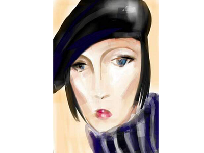 French girl-fashion illustration fashion french gentlewoman hat illustration