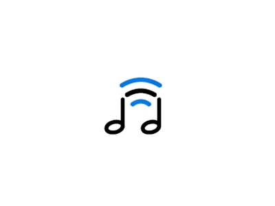 Music share logo music music cloud note share sound wifi