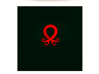 Octopus logo animal design fun monogram o octopus red sea simple