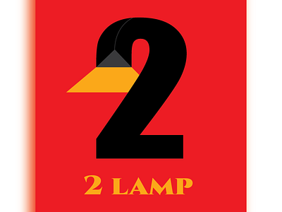 2 lamp concept logo