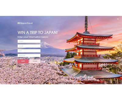 Trip to Japan dailyui dailyui 001 ui