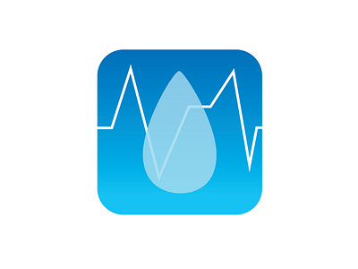 Water Tracker App Icon app application dailyui dailyui005 design icon uidesign uidesigner water