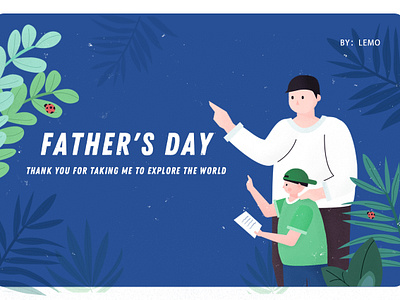 Father's Day design illustration